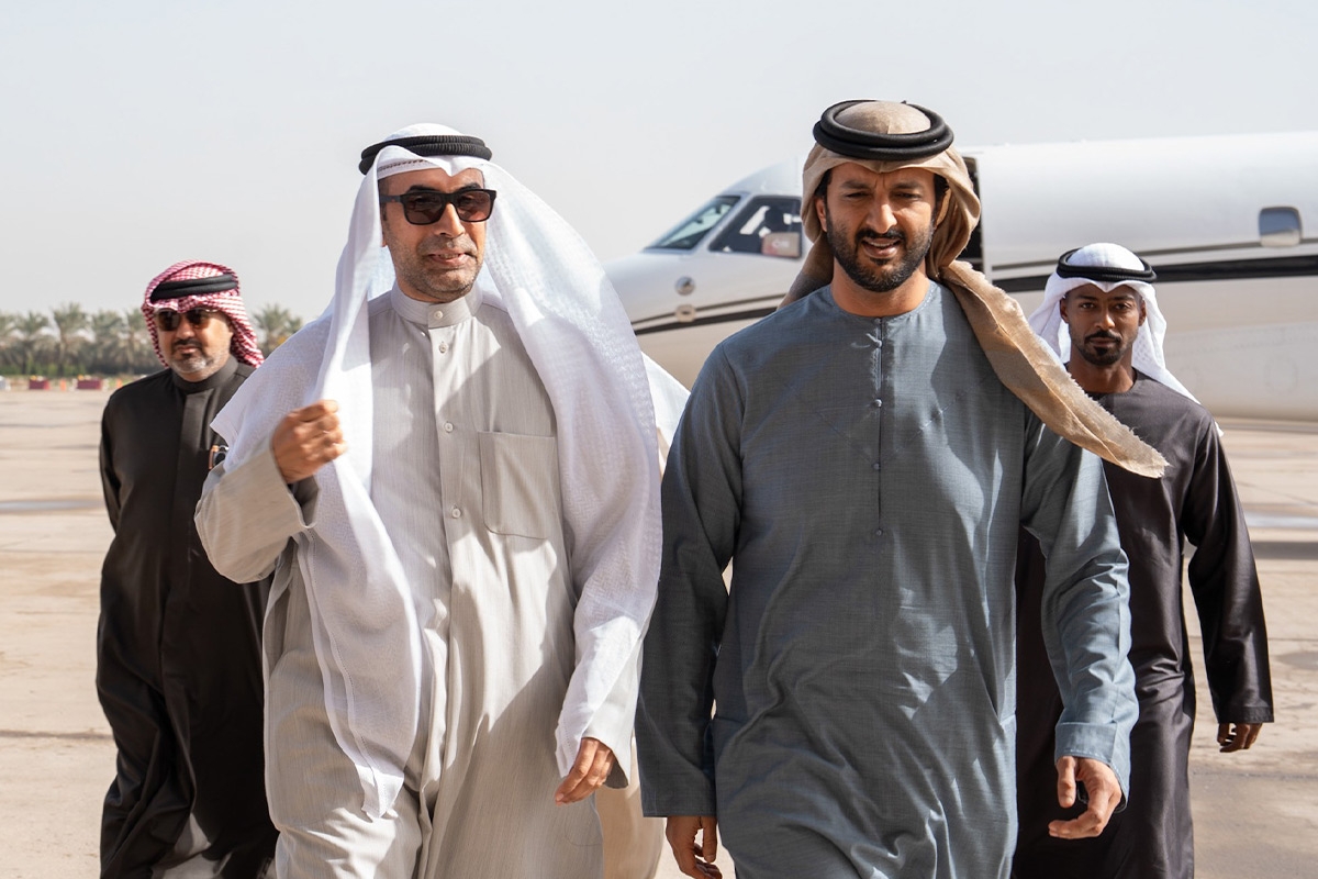 محيسن لدى استقباله المري 